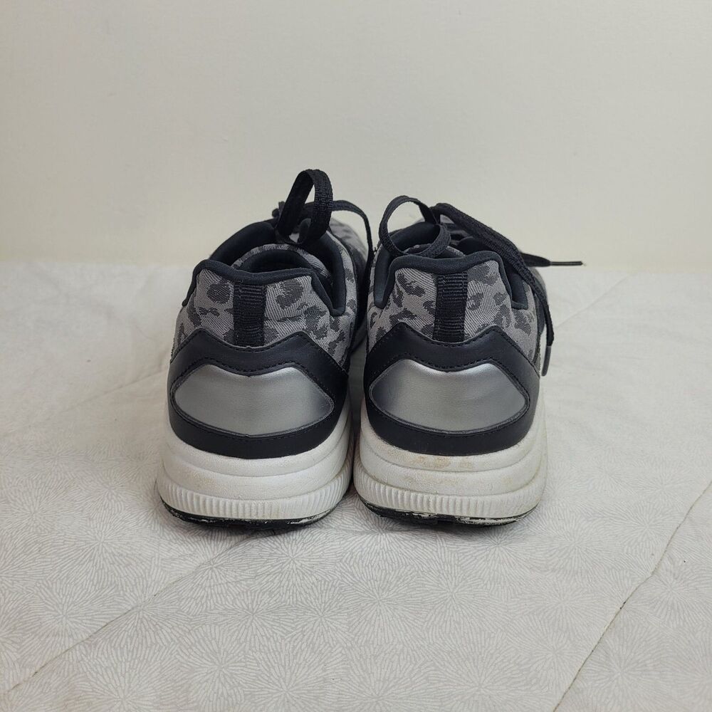 AVIA Deluxe Trainer Women's Gray Leopard Print Fabric Memory Foam Sneaker Sz 12 - Picture 4 of 12